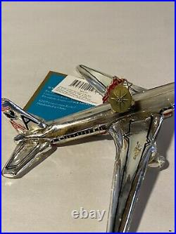 Radko Airplane American Airlines 777 Glass Ornament 2007 New With Tag