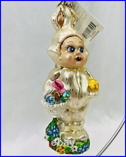 Radko Baby Bunny Bunting Easter Rabbit Christmas Halloween Ornament 00-353-0