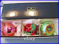 Radko Box of 3 15th Anniversary Christopher's Favorites Christmas Ornaments