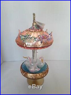Radko CAROUSEL OF DREAMS Italian glass ornament withtag &`box LE 1305/2500 MIB