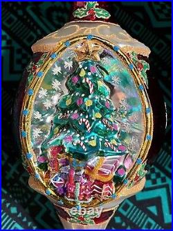 Radko CHRISTMAS GRANDEUR Ornament Tree 02-0049-0 REFLECTOR Ball 8.5