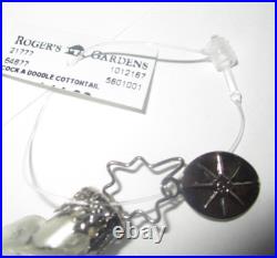 Radko COCK A DOODLE COTTONTAIL Easter Bunny Ornament 1012167 Rare with Store Tag