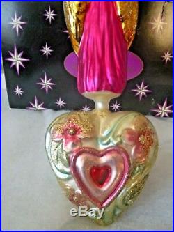 Radko Celestial Hearts 06-010-0 ornament 1998 Angle Drop Heart A RARE FIND! 9