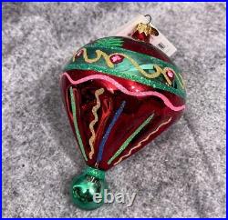 Radko Christopher's Favorite Glass Christmas Ornament 15th Anniversary Balloon