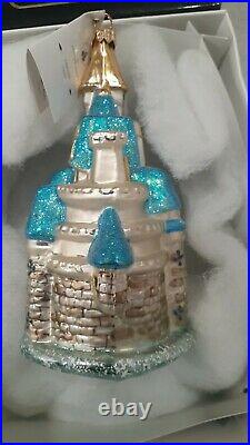 Radko Cinderella Castle Disney World Christmas Ornament 1998 NIB