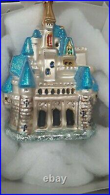 Radko Cinderella Castle Disney World Christmas Ornament 1998 NIB