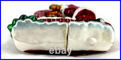 Radko Claus Encounters Blown Glass Ornament 2 Sided 2003 6 Tall