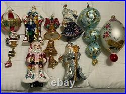 Radko Collectors Extravaganza -96 retired Christmas Ornaments Mint condition