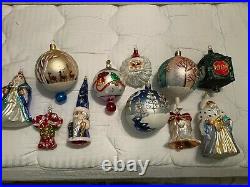 Radko Collectors Extravaganza -96 retired Christmas Ornaments Mint condition