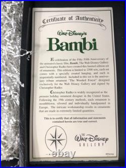 Radko Disney BAMBI Ltd. Edition Of 2500 Boxed Set 97-DIS-99, BRAND NEWithMINT