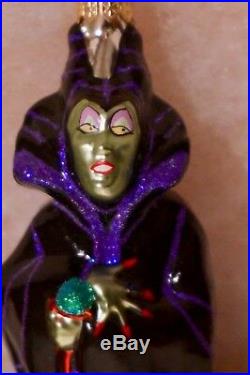 Radko Disney Sleeping Beauty Maleficent 1631/3500 Glass Ornament 00-DIS-46