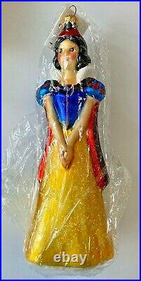 Radko Disney Snow White Seven Dwarfs Christmas Ornament Set Year 1997 Never Used