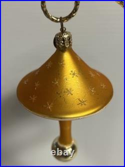 Radko ELROY'S TOYS Gold with Snowflakes Christmas Ornament #98-235-0
