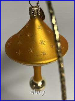 Radko ELROY'S TOYS Gold with Snowflakes Christmas Ornament #98-235-0
