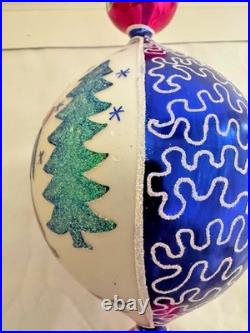 Radko Forever Blue Lucy with Reflectors 9-inches