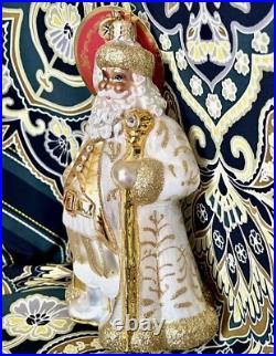 Radko GOLDEN BAROQUE Nicholas Santa Gold Ornament 2015 6.5 NWT 1018023