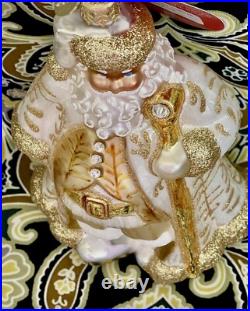 Radko GOLDEN BAROQUE Nicholas Santa Gold Ornament 2015 6.5 NWT 1018023