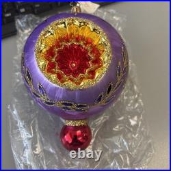 Radko Ice Ball Beauty ASST6 Purple Triple Reflector Drop Ball 02-0440-0