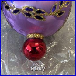 Radko Ice Ball Beauty ASST6 Purple Triple Reflector Drop Ball 02-0440-0
