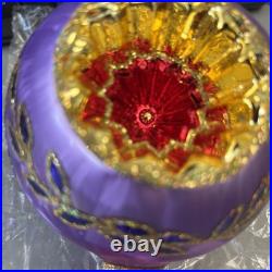 Radko Ice Ball Beauty ASST6 Purple Triple Reflector Drop Ball 02-0440-0