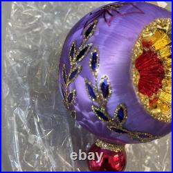 Radko Ice Ball Beauty ASST6 Purple Triple Reflector Drop Ball 02-0440-0