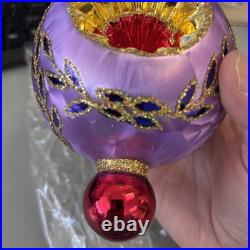 Radko Ice Ball Beauty ASST6 Purple Triple Reflector Drop Ball 02-0440-0