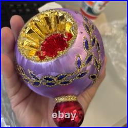 Radko Ice Ball Beauty ASST6 Purple Triple Reflector Drop Ball 02-0440-0