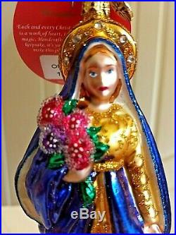 Radko MIRACLE OF THE ROSES Ornament Jeweled Sra. Guadalupe Virgin Mary roses