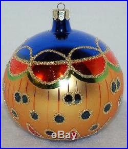 Radko MISSION BALL Christmas Ornament 90-026-1 Vintage Ball