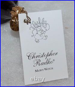 Radko MUFFY WITCH Christmas Ornament 3010145