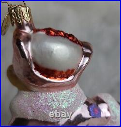 Radko Muffy BLOOMIE'S PINK POP Bear 5 Glass Ornament 3011611 Bloomingdale's TAG