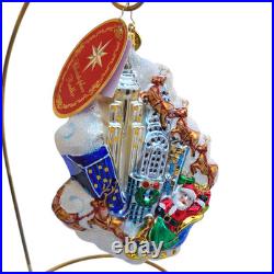 Radko New York City Santa Start Spreadin the Cheer Ornament NEW with Tag #1017884