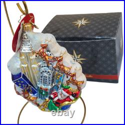 Radko New York City Santa Start Spreadin the Cheer Ornament NEW with Tag #1017884