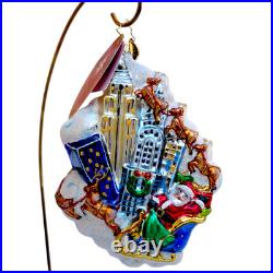 Radko New York City Santa Start Spreadin the Cheer Ornament NEW with Tag #1017884
