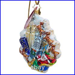 Radko New York City Santa Start Spreadin the Cheer Ornament NEW with Tag #1017884