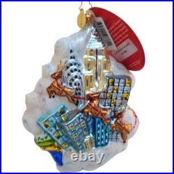 Radko New York City Santa Start Spreadin the Cheer Ornament NEW with Tag #1017884