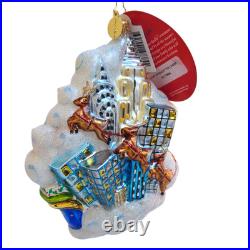 Radko New York City Santa Start Spreadin the Cheer Ornament NEW with Tag #1017884