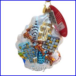 Radko New York City Santa Start Spreadin the Cheer Ornament NEW with Tag #1017884