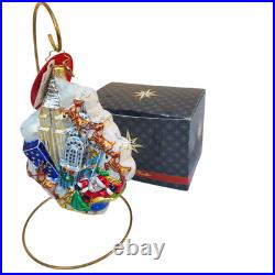 Radko New York City Santa Start Spreadin the Cheer Ornament NEW with Tag #1017884