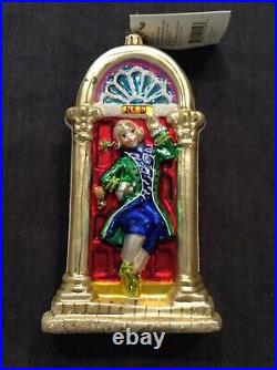 Radko No. 10 Downing STREET 12 Days of Christmas Lords A Leaping Glass Ornament
