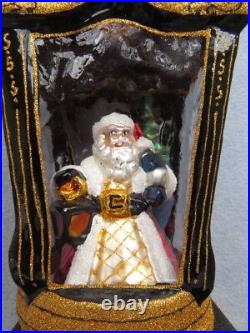 Radko Ornament Lit From Within #1019117 Santa in Lantern Ltd Ed Numbered NIB