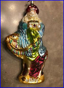 Radko Ornament Melchior On Camel carrying The Gold 9 Wisemen