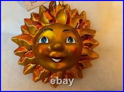 Radko Ornament Sunny Disposition sun from 2001, Style #01-0017-0