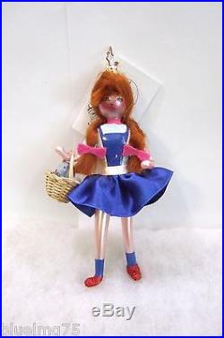 Radko Ornament Wizard of Oz Kansas Cutie #1011324 Dorothy NEW With TAG (R34)