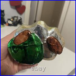 Radko Portrait Santa Frosty Frolic Caper Glass Ornament 7.5