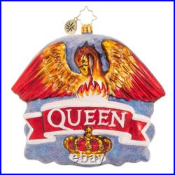 Radko Queen Rock Band A Night At The Opera Crest Christmas Ornament 1020498 New