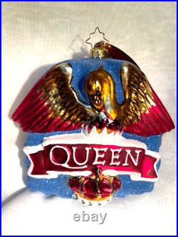 Radko Queen Rock Band A Night At The Opera Crest Christmas Ornament 1020498 New