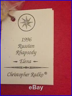 Radko RUSSIAN RHAPSODY Set 6 Ornaments Box Tags 1996 Ltd #4642/7500, NEW sealed
