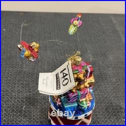 Radko Rare Ornament FAO SCHWARTZ 140th Anniversary, Toy Drummer, Flying Planes
