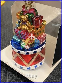 Radko Rare Ornament FAO SCHWARTZ 140th Anniversary, Toy Drummer, Flying Planes